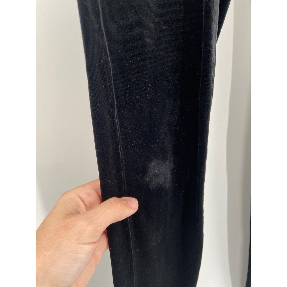 SPANX Wow Black Velvet Pull On High Rise Leggings Size Small - Picture 2 of 4